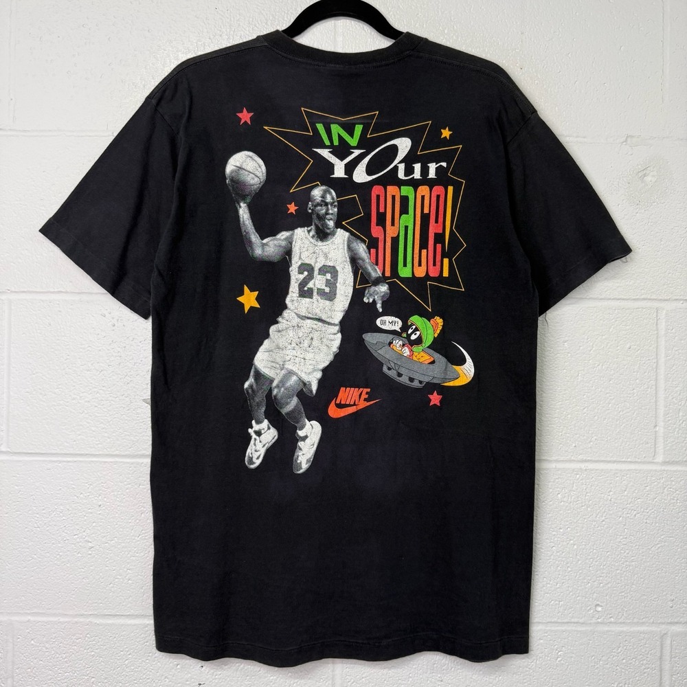 Vintage Nike Michael Jordan 1993 Space Jam Looney Tunes T-Shirt Size M 90s